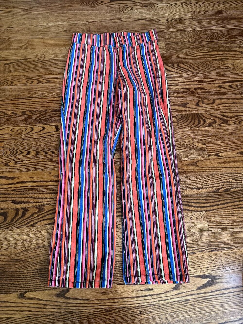 Free People Women's Size Small In My Feeling Stripe Slim Crop Pants -Striped